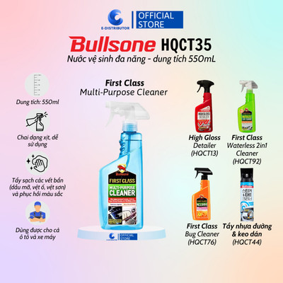 [HỎA TỐC] Dung dịch vệ sinh nội thất ô tô Bullsone (HQCT35) - First Class Multi-Purpose Cleaner 550mL - Hàng chính hãng