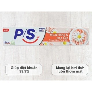 Kem đánh răng P/S muối hồng và hoa cúc 230g