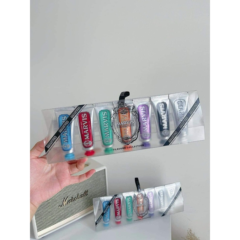 Set 7 tuýp kem đánh răng Marvis mini