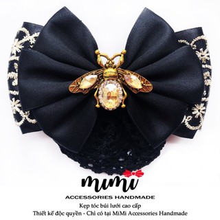🎀 MiMi Kẹp búi lưới cao cấp 🎀 Kẹp tóc thời trang nữ gắn đá phù hợp cho văn phòng, ngân hàng, trung niên