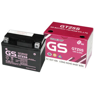 Bình acquy xe máy khô miễn bảo dưỡng GS GTZ5S , ắc quy xe máy honda 12v.