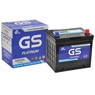 Bình ắc quy 12v khô miễn bảo dưỡng gs mf 55d23l