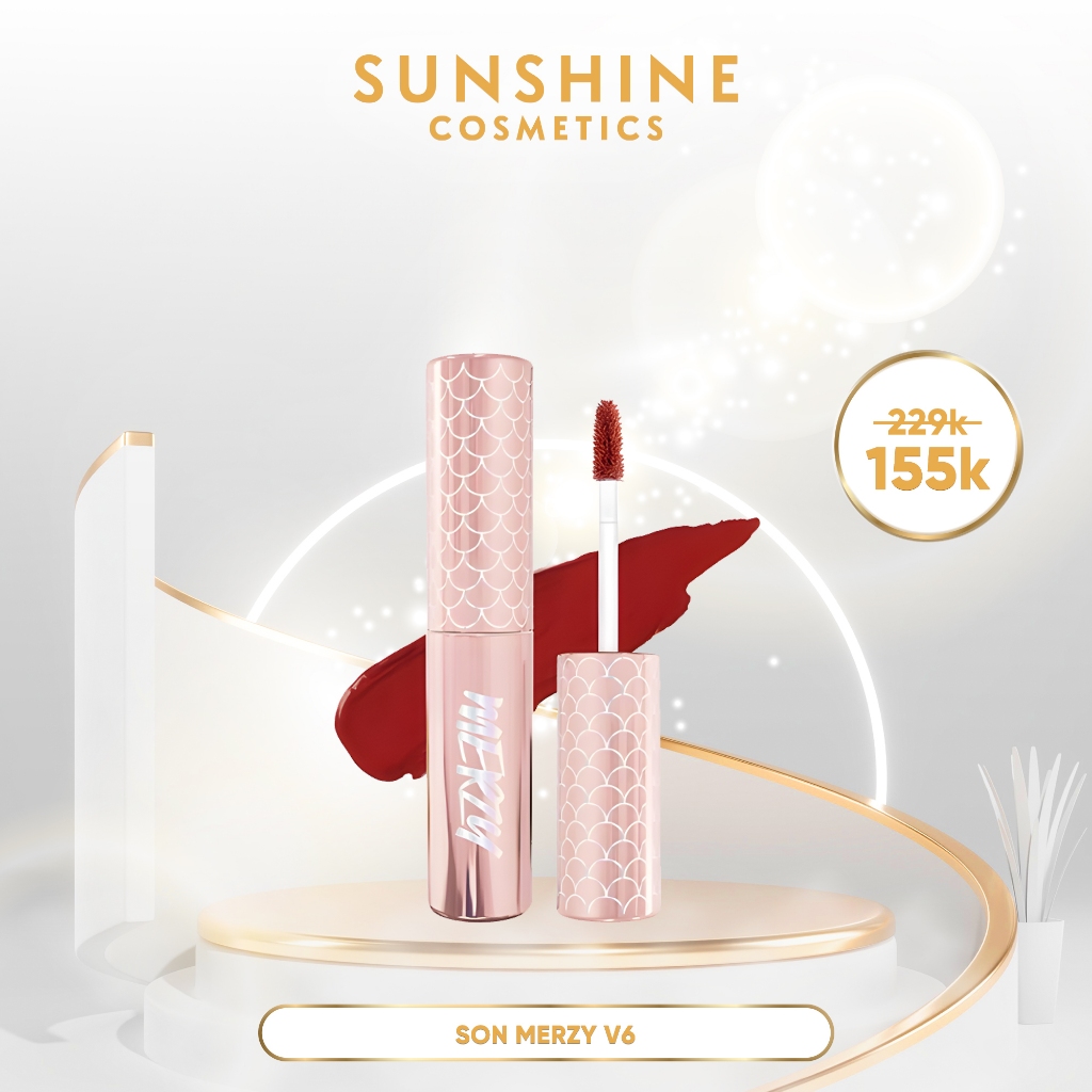 on kem lì Merzy The First Velvet Tint V6 - Ver Siren (Mới)
