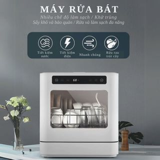 Máy rửa bát thông minh, công suất mạnh tách sạch dầu mỡ, khử khuẩn công nghệ UV, máy làm sạch rau củ đa năng