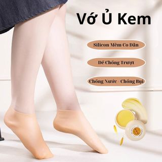 Vớ ủ chân, ủ kem bảo vệ gót chân nứt nẻ, tất ủ chân silicon giúp dưỡng ẩm làm mềm da chân chống khô da