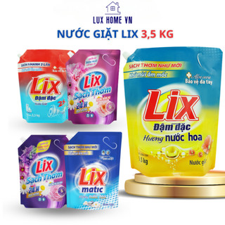 Nước giặt LIX 3.5KG đa dạng mùi hương sạch như mới, lưu hương lâu, diệt nấm mốc, bảo vệ da tay