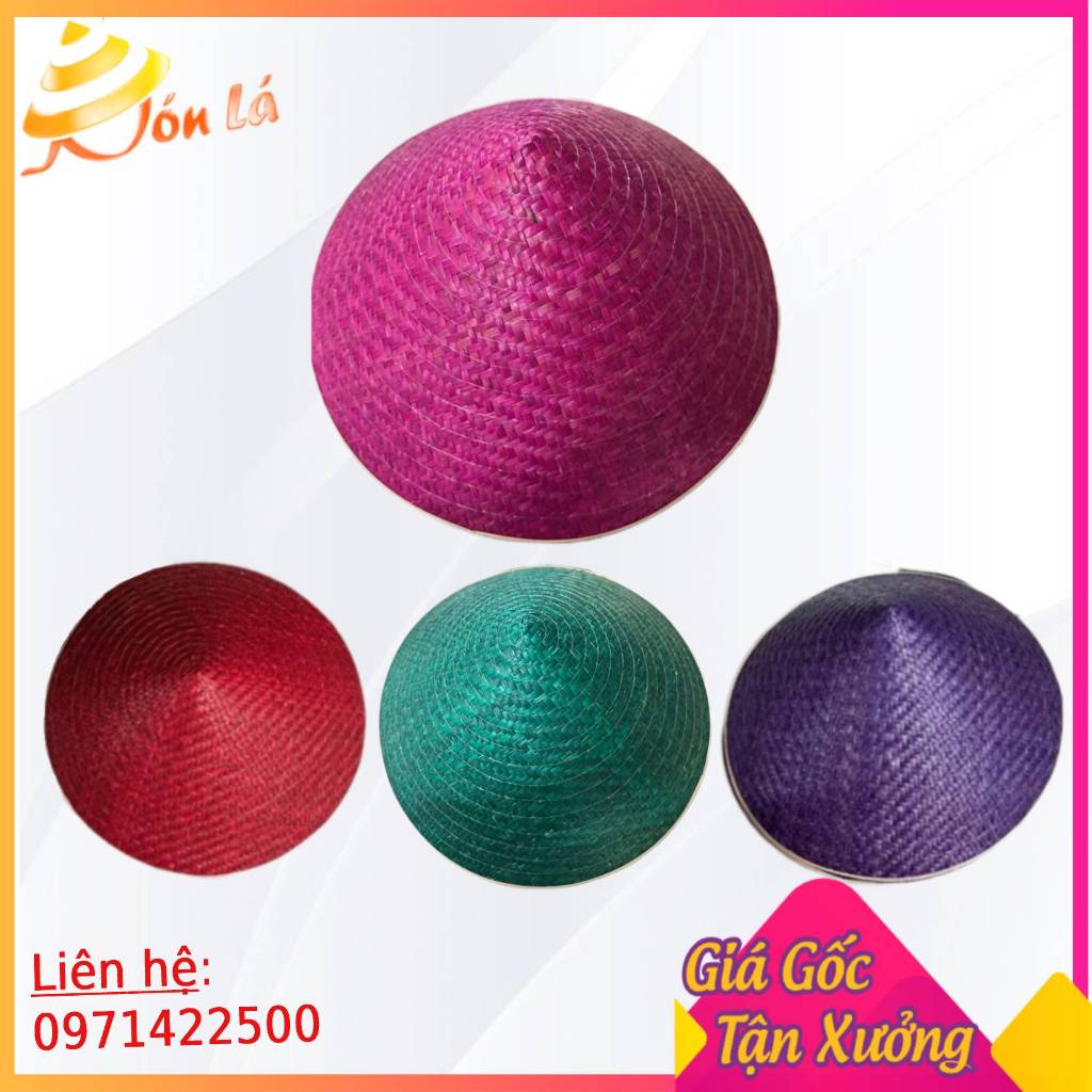 Nón cỏ bàng trơn nhiều màu , Nón cỏ bàng