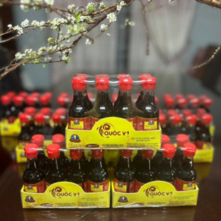 Lốc 8 Chai Nước Mắm Cốt Phú Quốc Quốc Vị Độ Đạm 40N 60ml Nguyên Chất Truyền Thống, Nước Mắm Cá Cơm