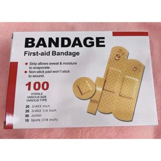 Hộp 100 băng gâu cá nhân các kích thước AID FIRST - BANDAGE