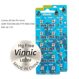 Pin Vinnic AG4 LR66 L628F LR626 Chính Hãng - 1 Viên