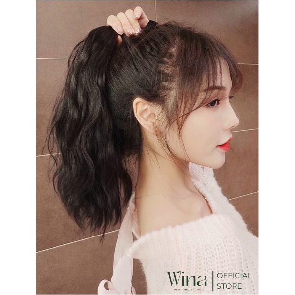 Tóc Cột WINA Xoăn Dợn Sóng Dây Ruy Băng Dài 40cm TCX-30