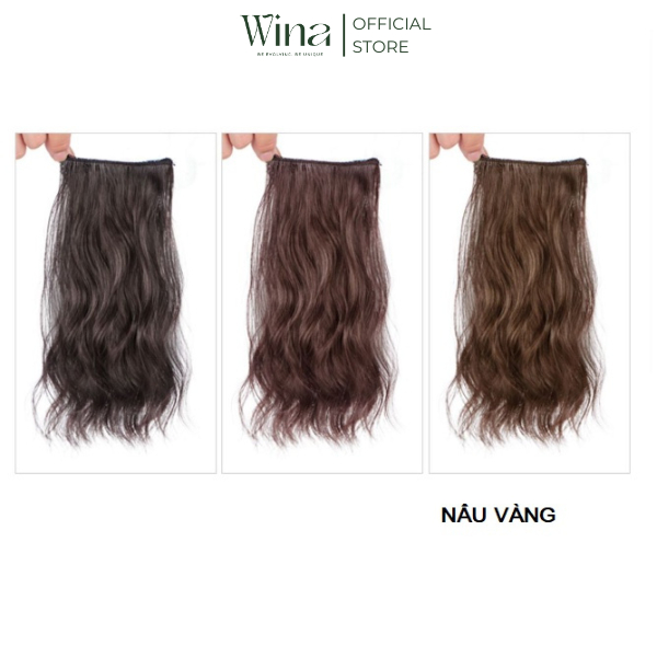 Combo 3 Phím Tóc Kẹp Sợi Tơ Xoăn Sóng 40cm TKN-94 | Tóc Giả Wina