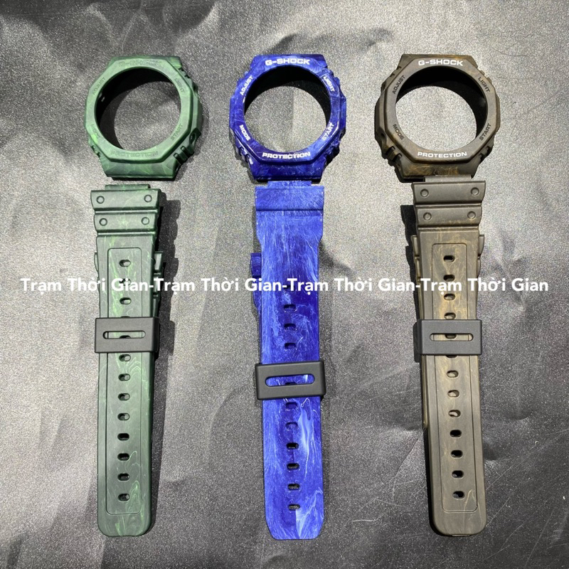 (Trạm Thời Gian) phụ kiện dây vỏ Casio g-shock GA-2100 Chính Hãng