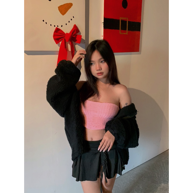 Áo knitting lưới rách - Madebybeem