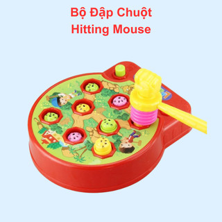 Bộ đập chuột đồ chơi đập chuột cho bé có nhạc vui nhộn chất liệu cực bền giúp rèn luyện khả năng phản xạ