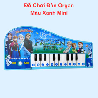 Đàn cho bé đàn mini organ màu xanh giúp bé làm quen với âm nhạc phát triển tài năng