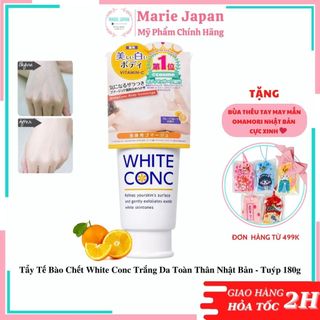 Tẩy Tế Bào Chết White Conc Trắng Da Toàn Thân Nhật Bản - Tuýp 180g