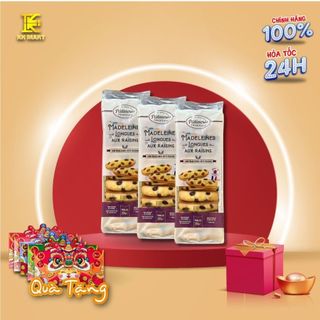Bánh Bông Lan Nho Pháp Lester 250g, Bánh Nho Pháp Patisserie Tradition Madeleines Longues