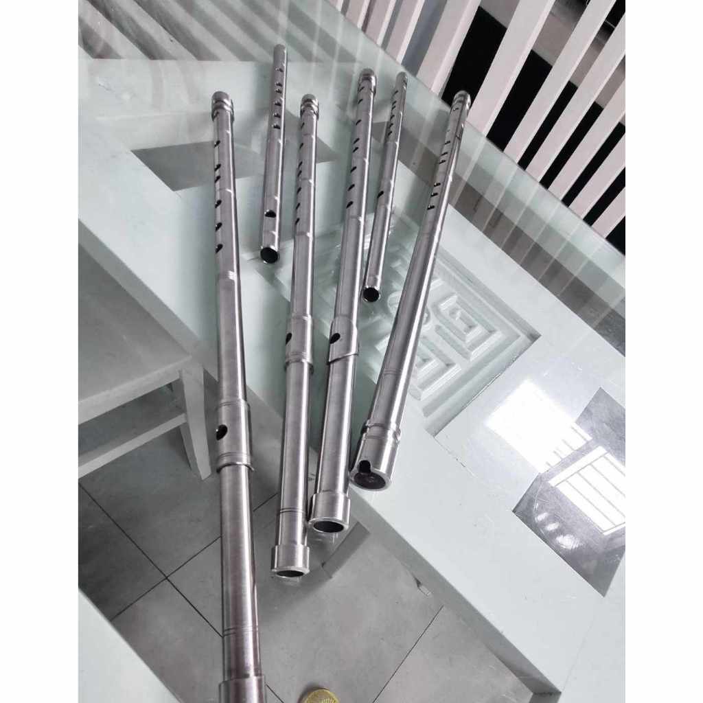 Sáo Inox và Tiêu bát khổng inox 304 loại Tốt và Cao cấp - sáo Chuẩn âm - Cứng cáp - Bền đẹp
