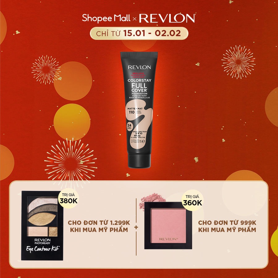 Kem nền che phủ toàn diện lâu phai Revlon ColorStay Full Cover Foundation 30ml