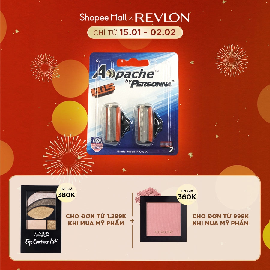 Lưỡi dao cạo râu Revlon Apache By Personna Hi5