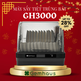 Máy sấy và tiệt trùng chén bát Gemhaus tiệt trùng diệt khuẩn đến 99%