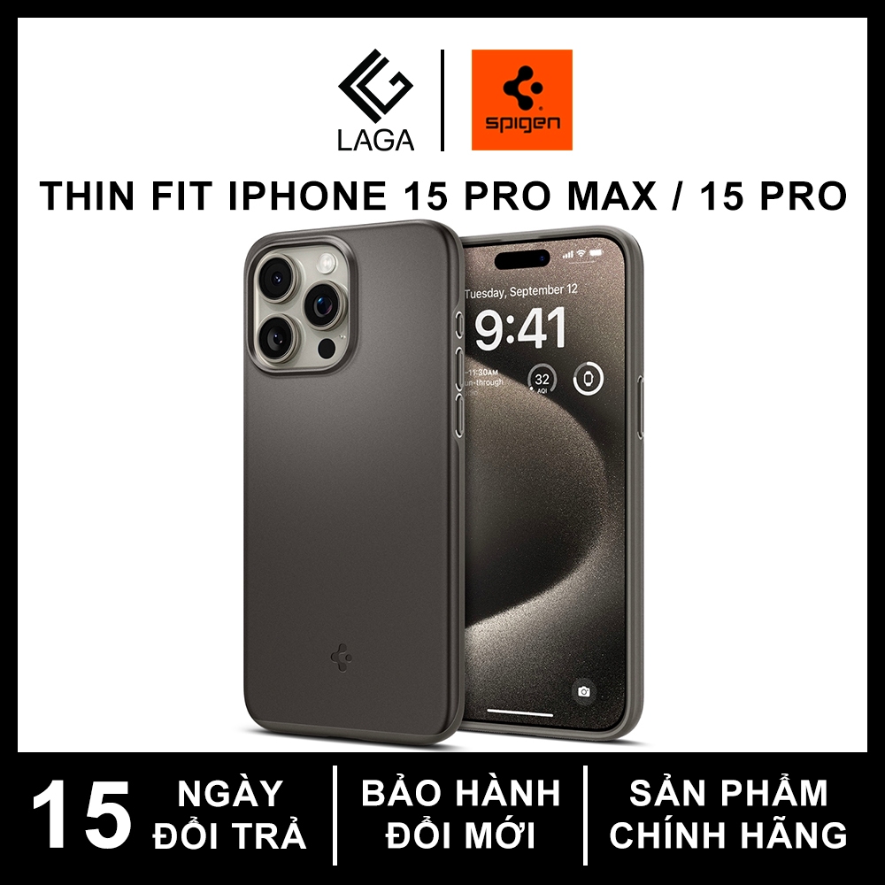 Ốp Lưng Spigen Thin Fit Cho iPhone 15 Pro Max / 15 Pro