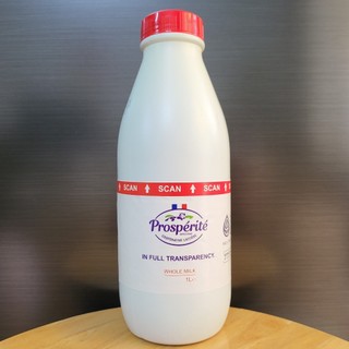 PROSPERITE - Bình ĐỎ 1L - SỮA TƯƠI NGUYÊN KEM TIỆT TRÙNG / PHÁP / UHT Whole Milk