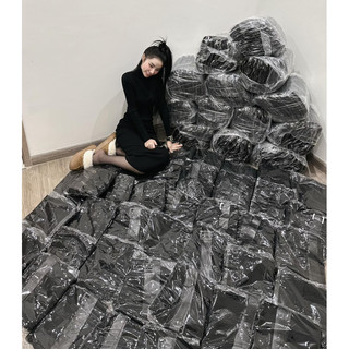 Đầm body len tăm cổ lọ dáng dài chất len qcccc