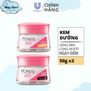 Bộ Đôi Kem Dưỡng Da Ngày Và Đêm Pond s White Beauty Trắng Hồng Dạng Rỡ