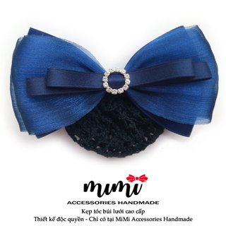 🎀 MiMi Kẹp búi lưới cao cấp 🎀  Kẹp tóc thời trang nữ gắn đá nhiều mầu phù hợp cho văn phòng, ngân hàng, trung niên