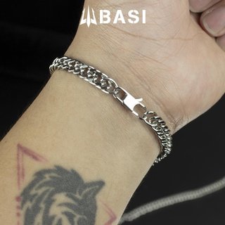  Vòng Tay Nối Xích Đẹp Lạ Lắc Tay Unisex Hiphop Ko Đen Ko Gỉ Thời Trang Dễ Phối Đồ Bền Basistore  VT041 