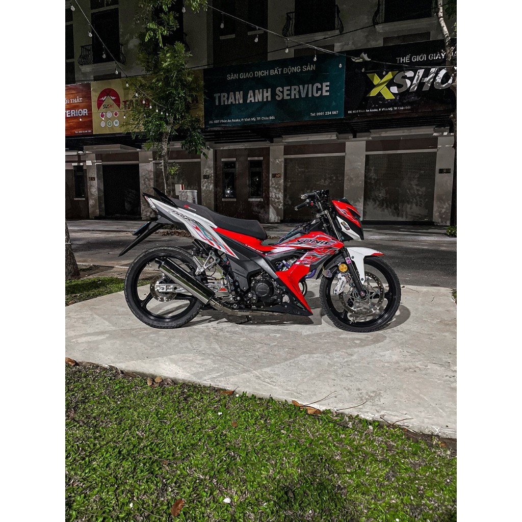 Tem Rời Sonic mẫu lửa màu trắng đỏ đen xanh