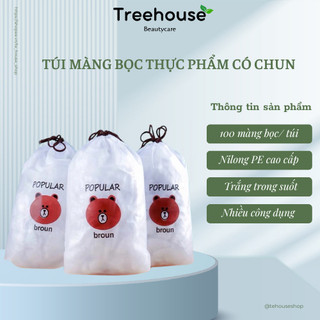 Màng bọc thực phẩm túi gấu , set túi bọc thực phẩm- 100 bọc thực phẩm--k29 treehouse shop