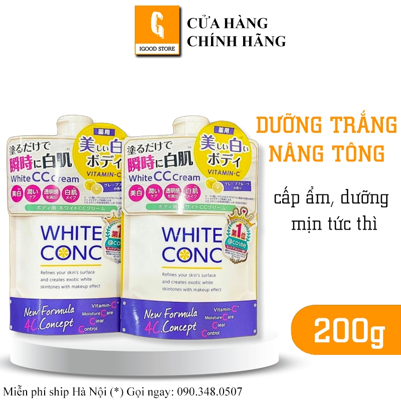 IGOOD - Kem Dưỡng Thể Trắng Da White Conc White CC Cream 200g nâng tone tức thì