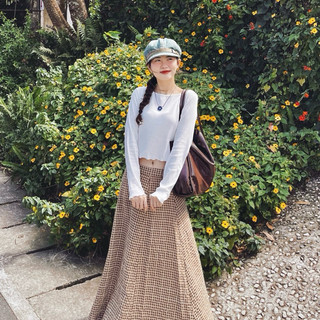 Áo thun gân tay dài nữ - Viền mây Aufra studio