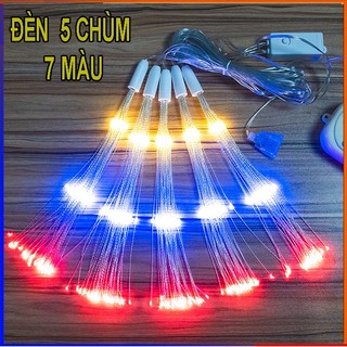 Đèn led pháo hoa chớp nháy nhiều màu trang trí nhà cửa - Đèn led pháo hoa 2 tầng 3 tầng 5 chùm