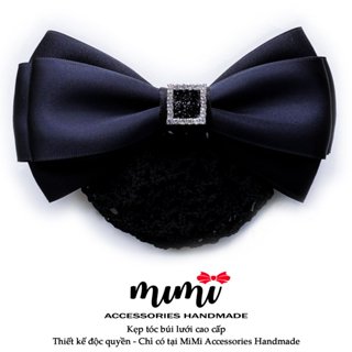  MiMi Kẹp búi lưới cao cấp   Kẹp tóc thời trang nữ phong cách hàn quốc phù hợp cho văn phòng, ngân hàng, trung niên
