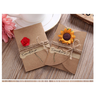 Thiệp handmade hoa khô giá rẻ