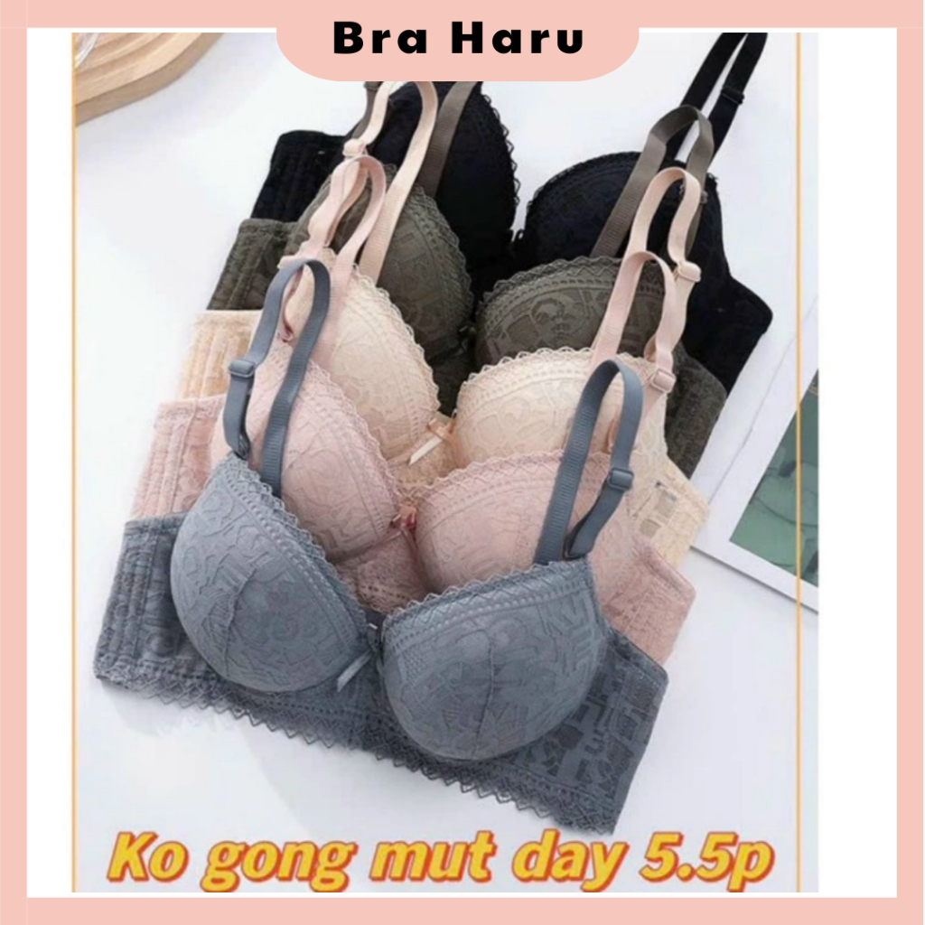 Áo Lót Ren Nữ Đệm Dày 5.5cm Không Gọng Siêu Nâng Ngực 912 CHỌN TĂNG SIZE