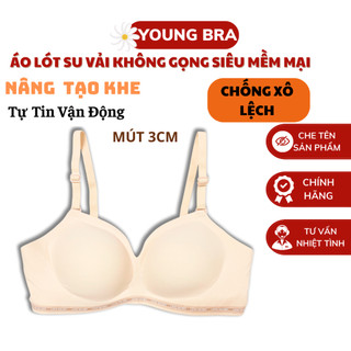 Áo ngực su không gọng nâng ngực mát lạnh young bra - áo lót không gọng su mềm mại tạo khe mút 3cm thông hơi oyak96