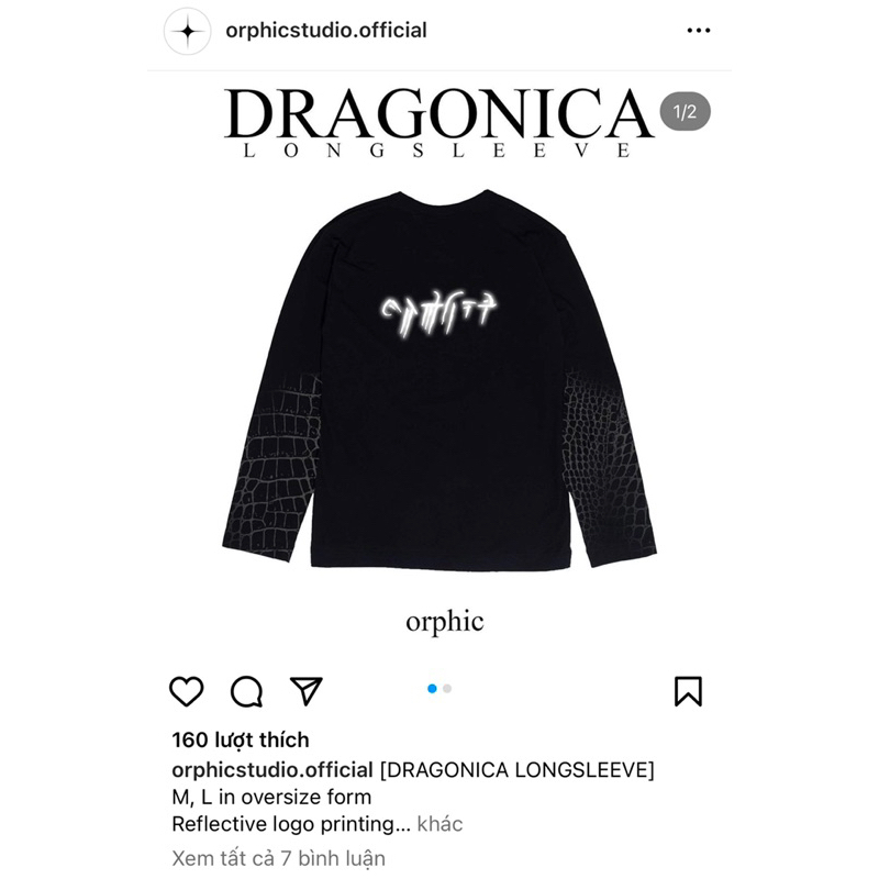 Freeship Áo tay dài Orphic Studio