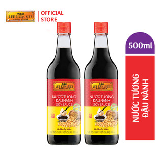Nước tương Lee Kum Kee Soy Sauce 500ml vị Việt Nam Nước Tương Đậu Nành (Combo 2 chai)