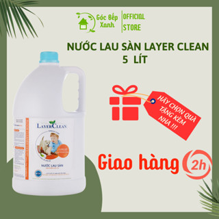 Nước lau sàn hữu cơ Layer Clean an toàn cho bé Quế Gió biển Chai 5 Lít