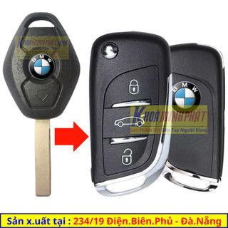 Chìa khoá độ gập remote xe ô tô BMW E60, 318i, 528i, 325i mẫu V11