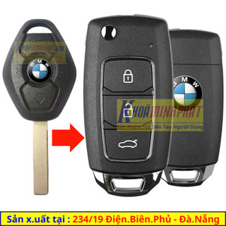 Chìa khoá độ gập xe ô tô BMW E60, 318i, 528i mẫu V28
