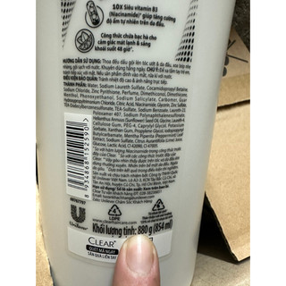 Dầu gội Clear bạc hà 880g
