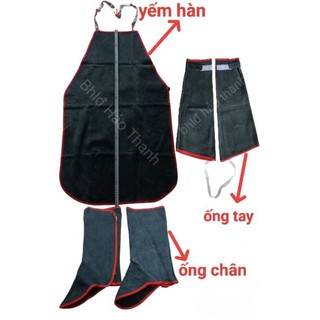 Yếm Hàn da (combo yếm+ống chân +ống tay)