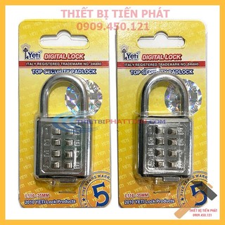Ổ khóa số bấm yeti 8 số 35mm l-116, chuyên khóa tủ, vali, túi xách, cao cấp