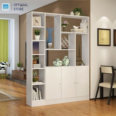 [Chỉ giao lắp tại TP.HCM] Kệ Gỗ Đa Năng Ngăn Phòng Cải Thiện Phong Thủy Cho Phòng Khách SIB DECOR KG14